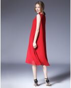 Robe sans manches rouge