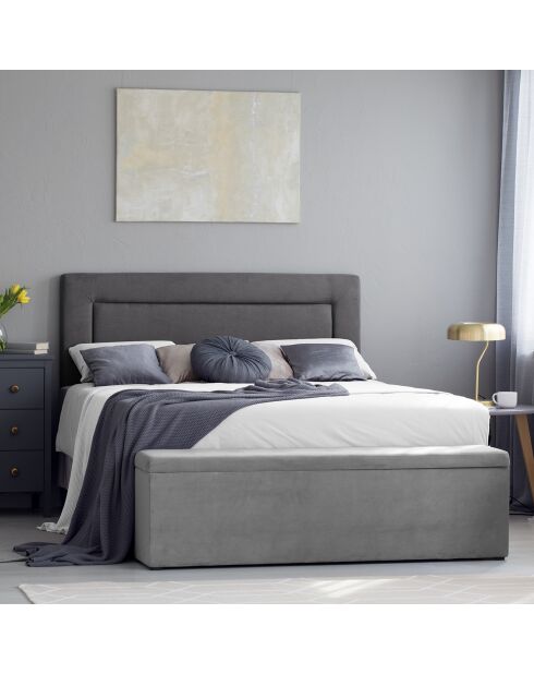 Tête de lit Ancona gris foncé - 160x120 cm