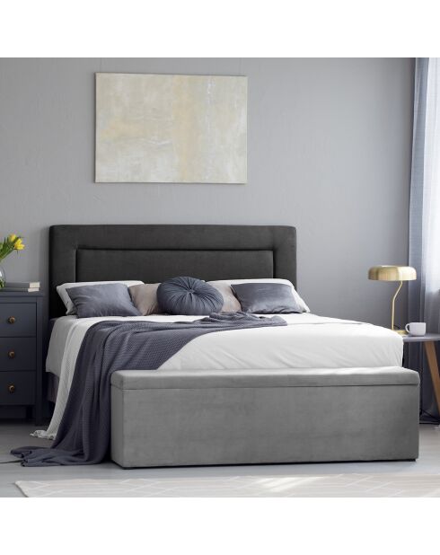 Tête de lit Ancona noire - 180x120 cm