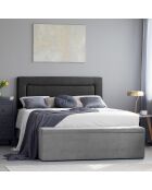 Tête de lit Ancona noire - 200x120 cm