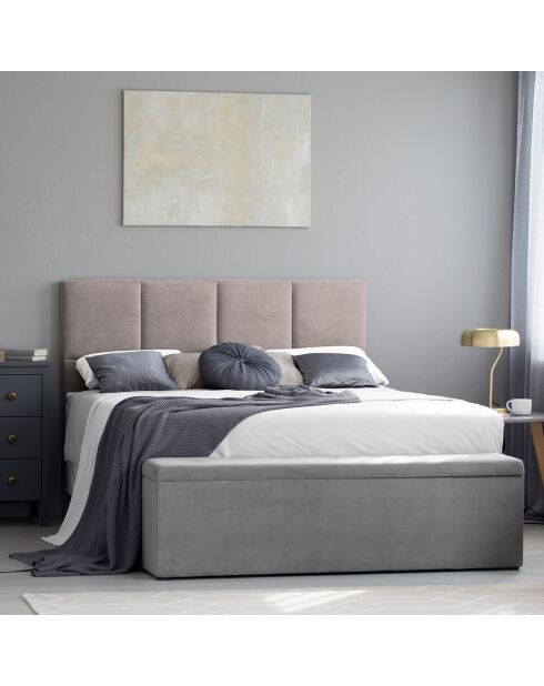 Tête de lit Barletta rose clair - 140x120 cm