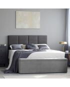 Tête de lit Barletta gris foncé - 160x120 cm