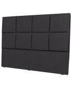 Tête de lit Barletta gris foncé - 180x120 cm