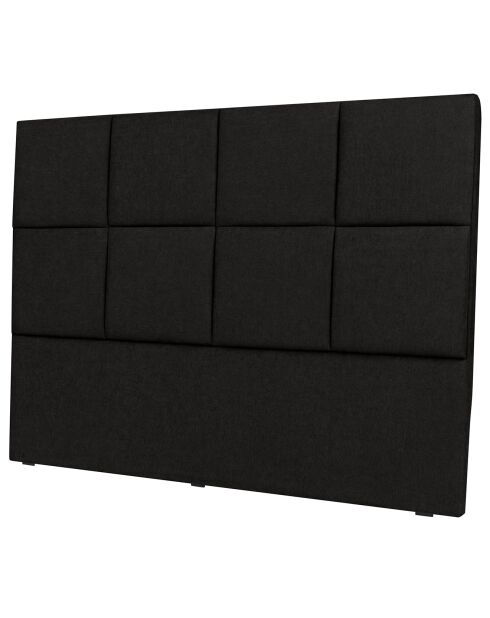 Tête de lit Barletta noire - 140x120 cm