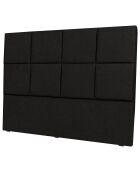 Tête de lit Barletta noire - 160x120 cm