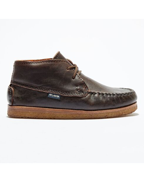 Chaussures montantes en Cuir Rustic mokka