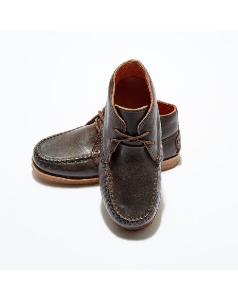 Chaussures montantes en Cuir Rustic mokka