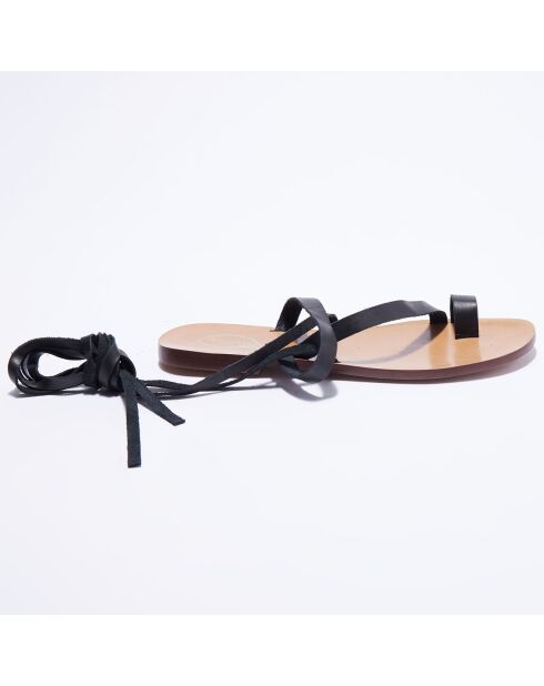 Sandales en Cuir noires