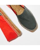 Espadrilles Onda bicolore gris/orange foncé