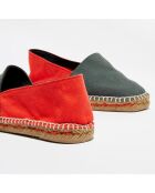 Espadrilles Onda bicolore gris/orange foncé