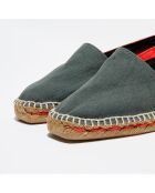 Espadrilles Onda bicolore gris/orange foncé
