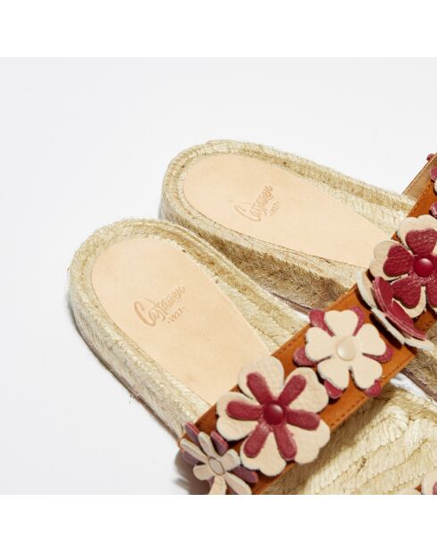 Mules Ella in pelle marrone