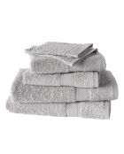 Set de baño H Collection gris claro - 6 piezas