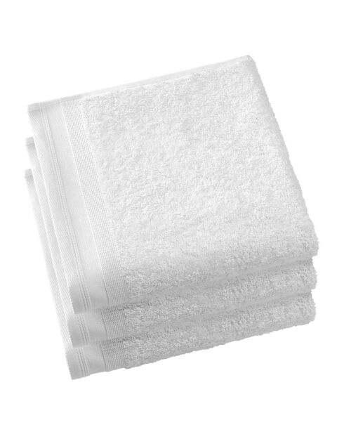 Luxuriöse Badetücher aus der Contessa-Kollektion, 50 x 100 cm, Weiß, 3 Stück