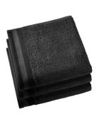 Luxuriöse Badetücher aus der Contessa-Kollektion, 50 x 100 cm, Schwarz, 3 Stück