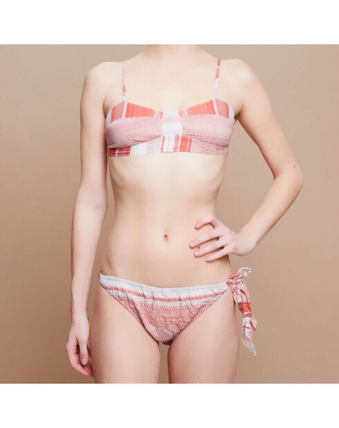 Maillot de Bain 2 pièces en Coton Elina Estampe terra cotta