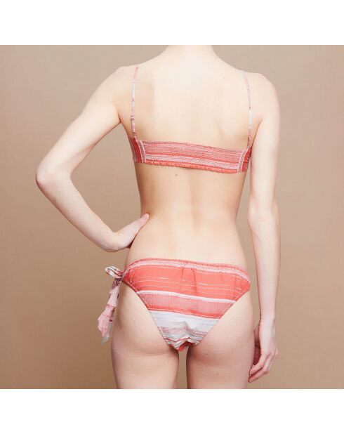 Maillot de Bain 2 pièces en Coton Elina Estampe terra cotta