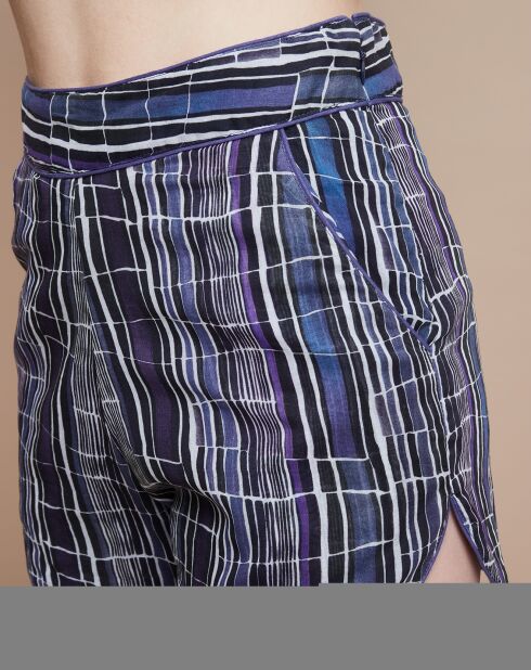 Short Carmen Broken Stripes bleu