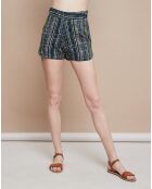 Short Carmen Broken Stripes vert