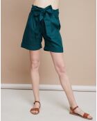 Short Soria Popeline vert