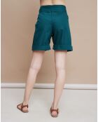 Short Soria Popeline vert