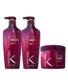 After Shanping Shampoo & Keratin Mask Trio Set - Capelli molto secchi e danneggiati - 2x800 ml + 500 ml