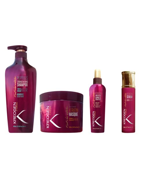 Coffret Rituel complet à la kératine - Cheveux Colorés - 4 produits