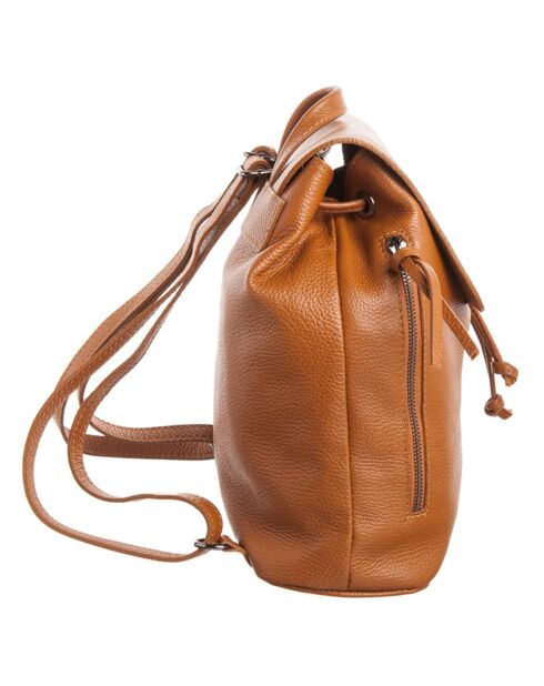 Sac à dos en Cuir Roxy camel - 32x30x10 cm