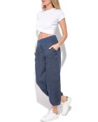 Pantacourt 100% Lin Lucie bleu