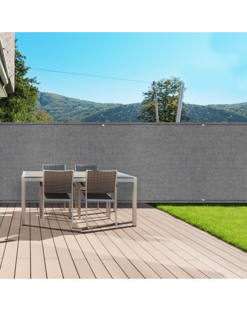 Brise vue Occultation gris - 1.5x10 m