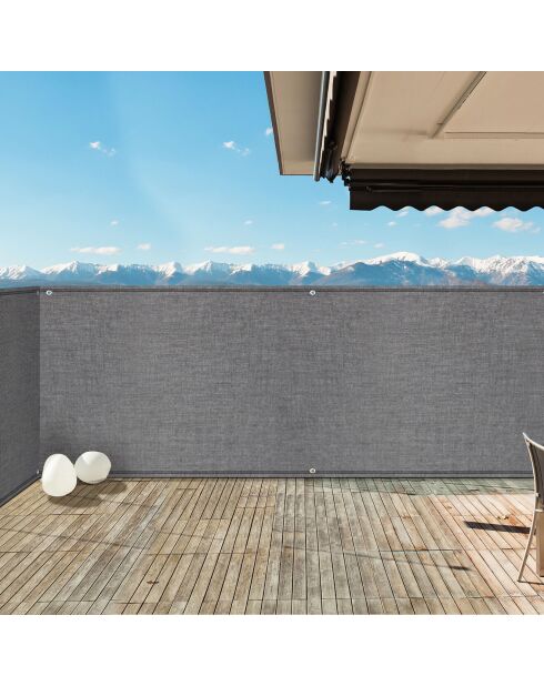 Brise vue Occultation gris - 1.5x10 m
