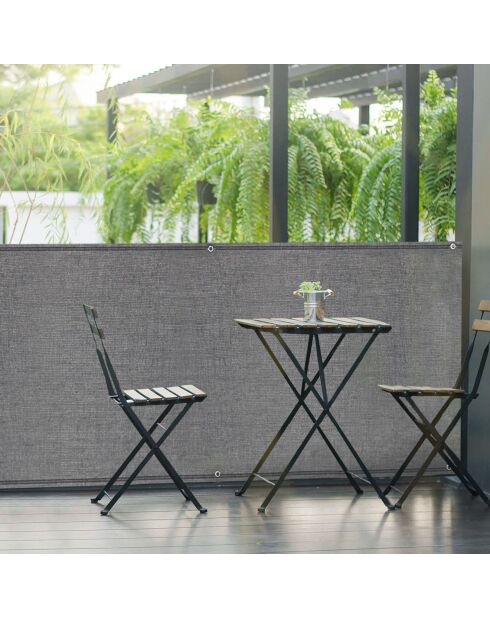 Brise vue Occultation gris - 1.8x10 m