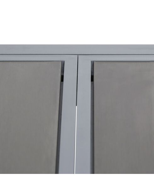 Table extensible Saint-Tropez Polywood grise - 90/180x90x73 cm