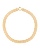 Collier Maille plate or jaune