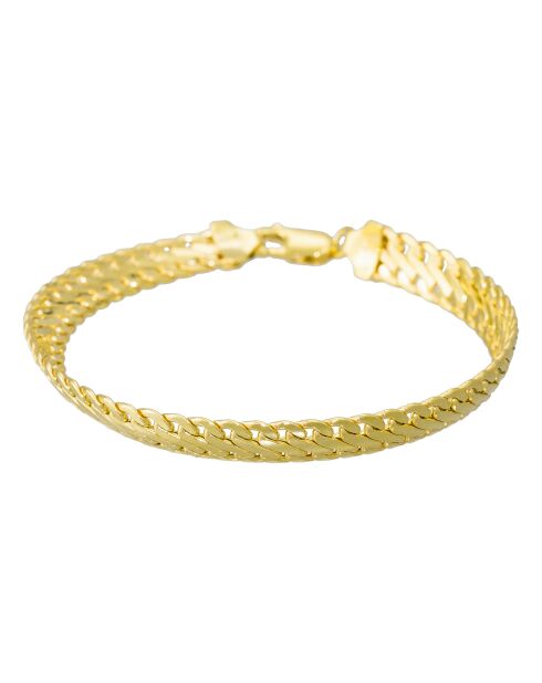 Bracelet Maille infini ovalisé or jaune