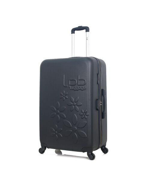 Valise Long Séjour 4 roues simples Eleonor 75 cm noire