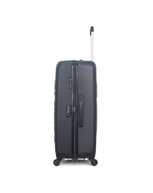 Valise Long Séjour 4 roues simples Eleonor 75 cm noire