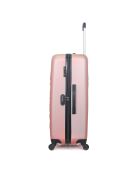 Valise Long Séjour 4 roues simples Eleonor 75 cm rose doré