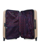 Eleonor Long Stay Koffer 4 Einzelräder 75 cm gold