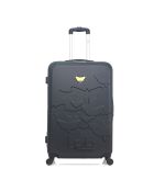 Valise Moyen Séjour 4 roues simples Aelys  65 cm noire