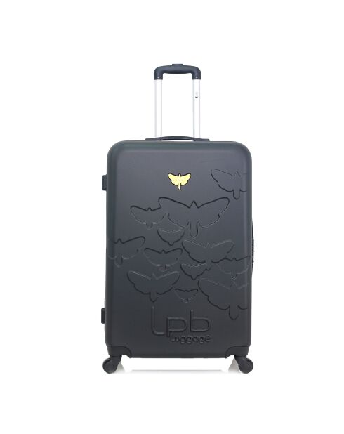 Valise Moyen Séjour 4 roues simples Aelys  65 cm noire