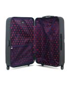 Valise Moyen Séjour 4 roues simples Aelys  65 cm noire