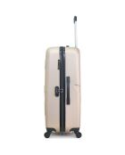 Valise Moyen Séjour 4 roues simples Aelys  65 cm beige