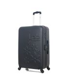 Eleonor, 65 cm großer schwarzer Allradkoffer, Einzelrad, mittelgroß