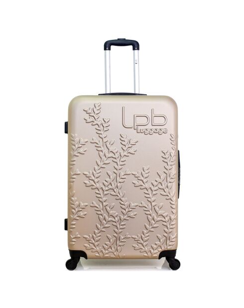 Valise Cabine 4 roues simples Nais 55 cm beige
