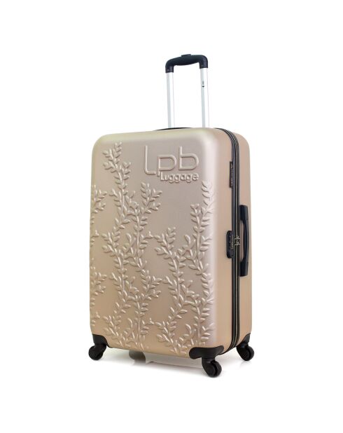 Long Stay Koffer met 4 enkele wielen Nais 75 cm beige