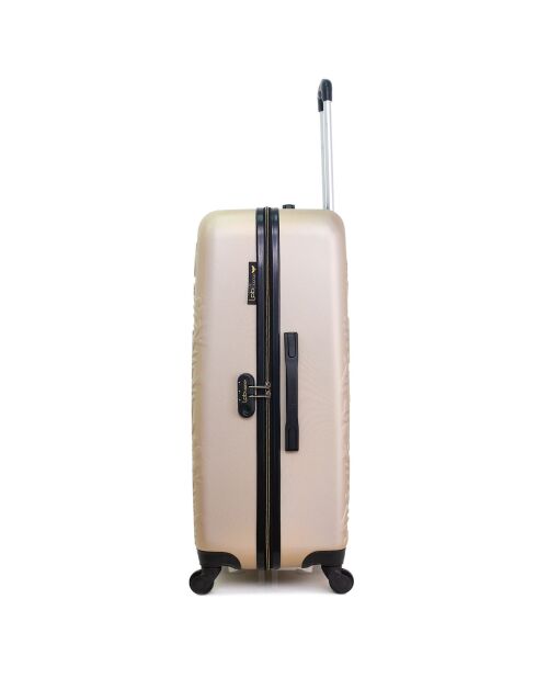 Long Stay Koffer met 4 enkele wielen Nais 75 cm beige