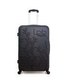Valise Cabine 4 roues simples Nais 55 cm noire