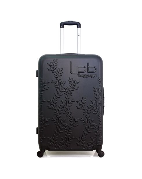 Valise Cabine 4 roues simples Nais 55 cm noire
