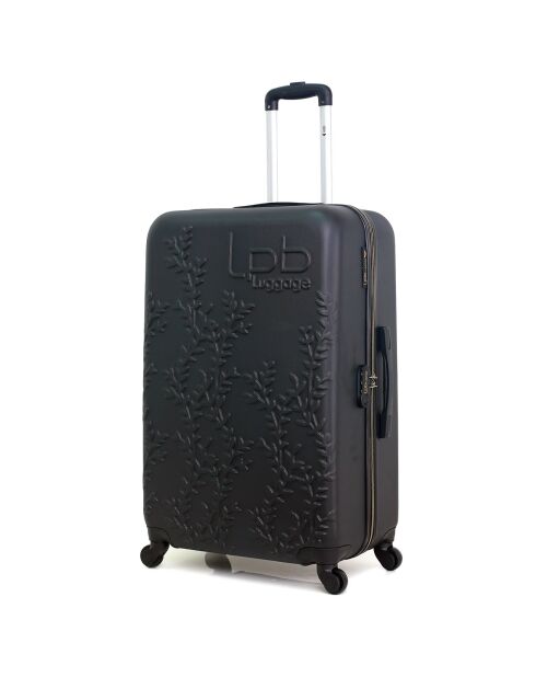 Mittelgroßer Reisekoffer 4 Einzelräder Nais 65 cm schwarz